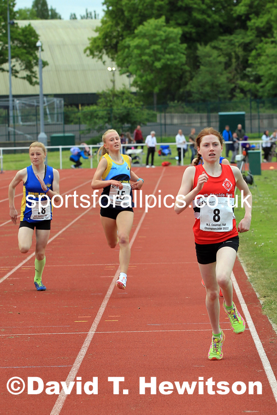 Women and Girls 1500 metres, 2022 North Eastern Track and Field Champs., Middlesbrough. David T. Hewitson/Sports for All Pics